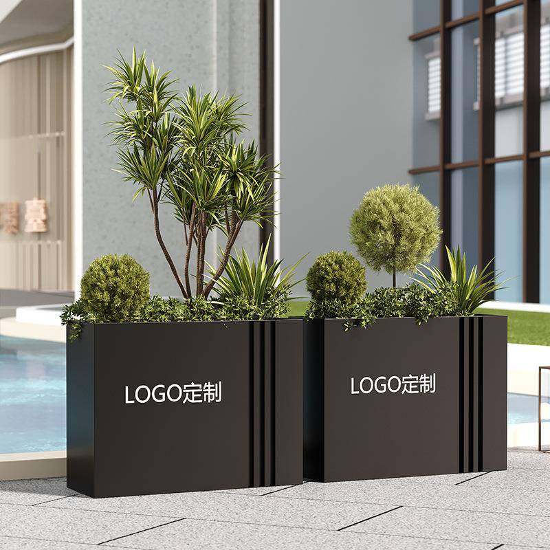 户外不花锈钢花箱组坛合阳台种植广场商766业街长方形花铁艺箱成,商业/办公家具,花坛/花箱,淘宝优惠券,粉丝福利购,淘宝优惠卷
