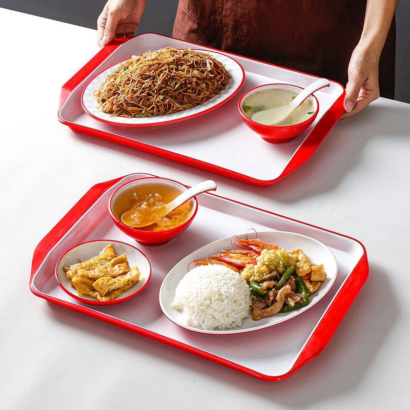 密胺托盘餐具套装炒冒菜碗创意炒饭面餐炒粉拌H1582套面装瓷食堂