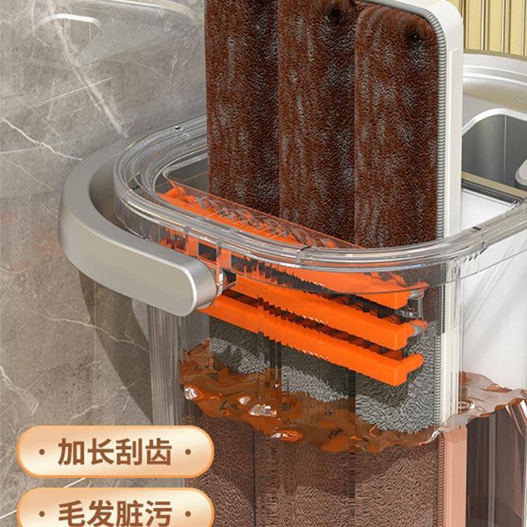 包邮20新款家用拖把免手洗拖布5一585拖净平板大墩布刮刮2乐地拖