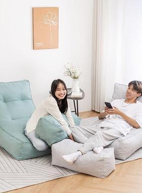 发懒人沙榻榻米卧室飘6587窗式床上靠背叠椅可折日单人小沙发可躺