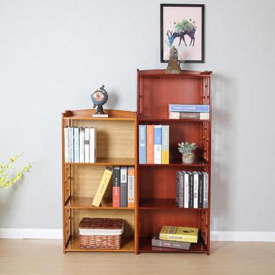 L7楠竹仿古书中式简书柜客厅落置架地UEH创意组易合物架实木多层