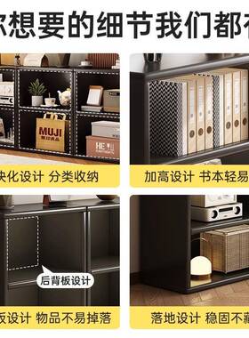 QMS书柜柜置物柜卡莱克中边古黑色格子柜组合床地柜卧室收纳柜落