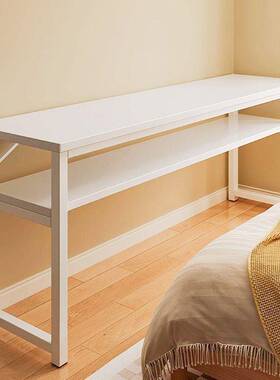 卧室床边桌置物KIJ架脑落一字电桌床夹缝柜床尾空间利用简边易地