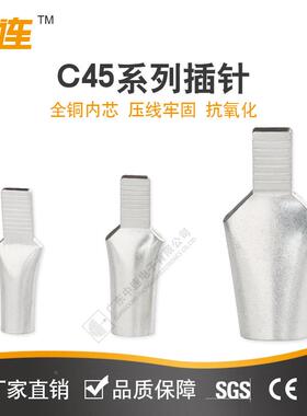 中连5插针铜4接线C端子压线钳快冷压端子DZ4紫7铜线耳接UQP线端头