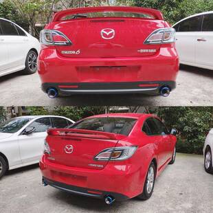 马自达001X-5CX4CXC3兹CX7X8C阿特专用改装排气管尾喉汽车装饰用