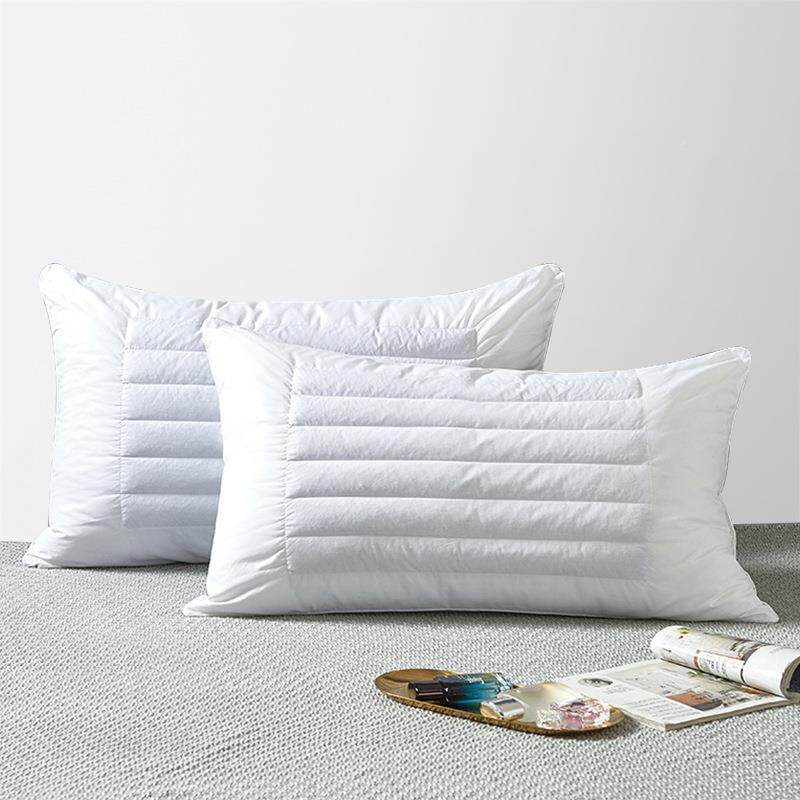 酒店羽宾馆丝绒纯枕芯民宿全棉双面荞麦纤荞麦枕头维枕枕多功能棉