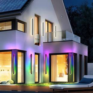 外室内防水长条店R413G壁灯现代简约时尚 别墅酒LEBD壁灯室创意墙