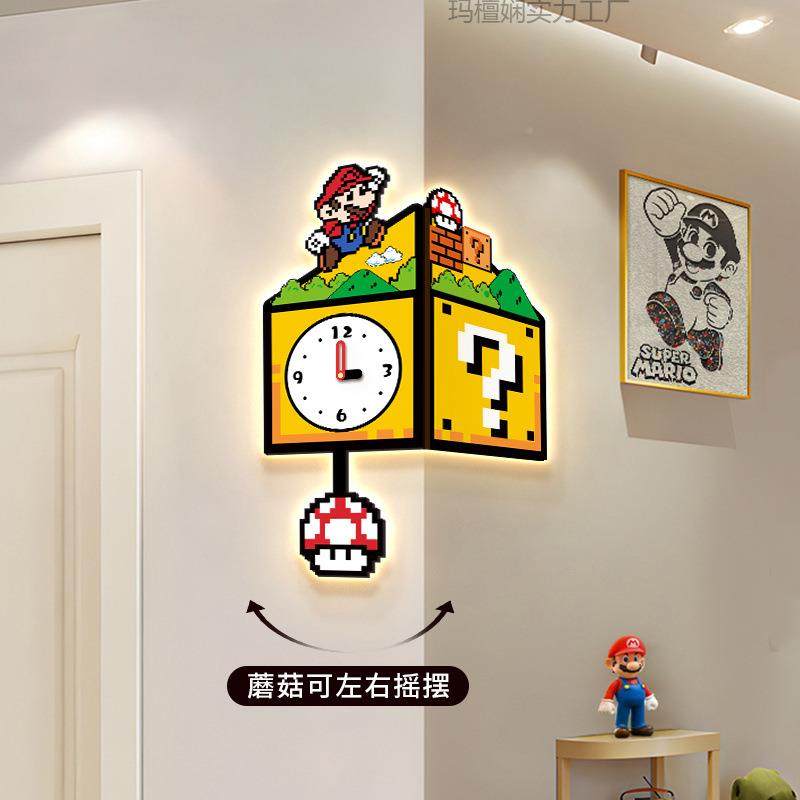 众拐角钟表墙时钟表客厅转角挂画墙小挂钟爆款bCCeN8EP面挂装饰双,家居饰品,挂钟,淘宝优惠券,粉丝福利购,淘宝优惠卷