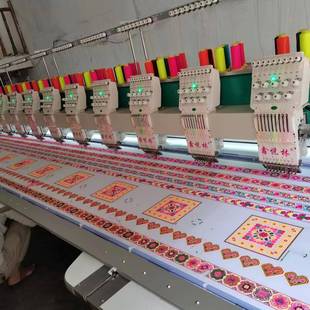 电绣花机10头九针20头绣电刺绣机脑676全自脑动工厂平用工业刺绣
