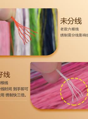 材料非FJ2862K品-分好线流2水生财十字绣205新款绣客厅线风景山成