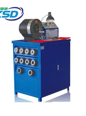 立式全自动胶机管锁管2车寸油管RQF压管机刹管扣压机4-51mm扣管机