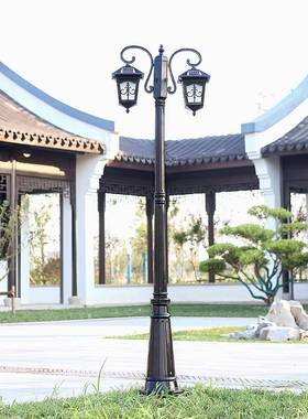 高欧式庭院灯灯双头户外小区花园路灯杆酒店别墅景TNW观室外灯道