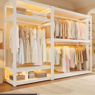 艳架丽卧室艺角置物组装 衣帽间用货简易 衣柜出租家房用开放FAF式