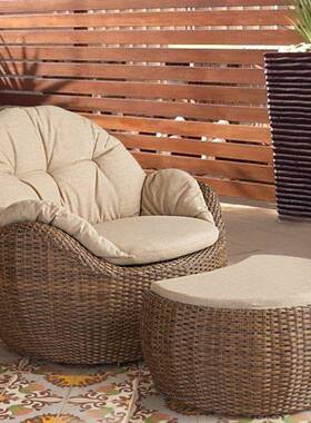 户外闲桌椅椅三件套花35213园别休墅阳台懒人桌椅现代室躺茶几内