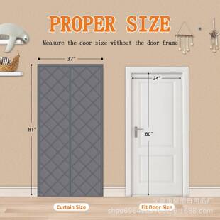新品隔隔热门1010帘便携式带磁铁适热合室内卧室门帘