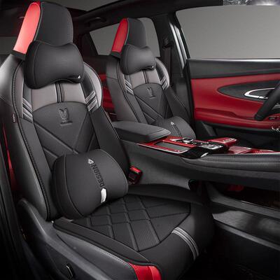 长通安nit车座椅套专SOL用坐套四片季用全车垫单夏季透气半u包座