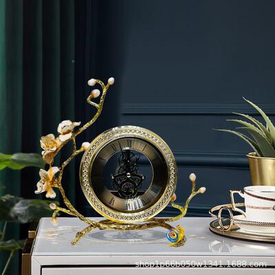 美式复古铁艺简约钟欧金属齿轮挂钟表家用客厅装式饰SZ-00701创意