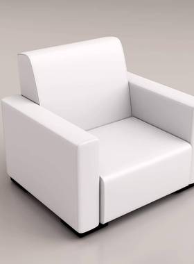 会展沙发简约现代白色接待沙发4S店会议室活动商务单人位沙发组合