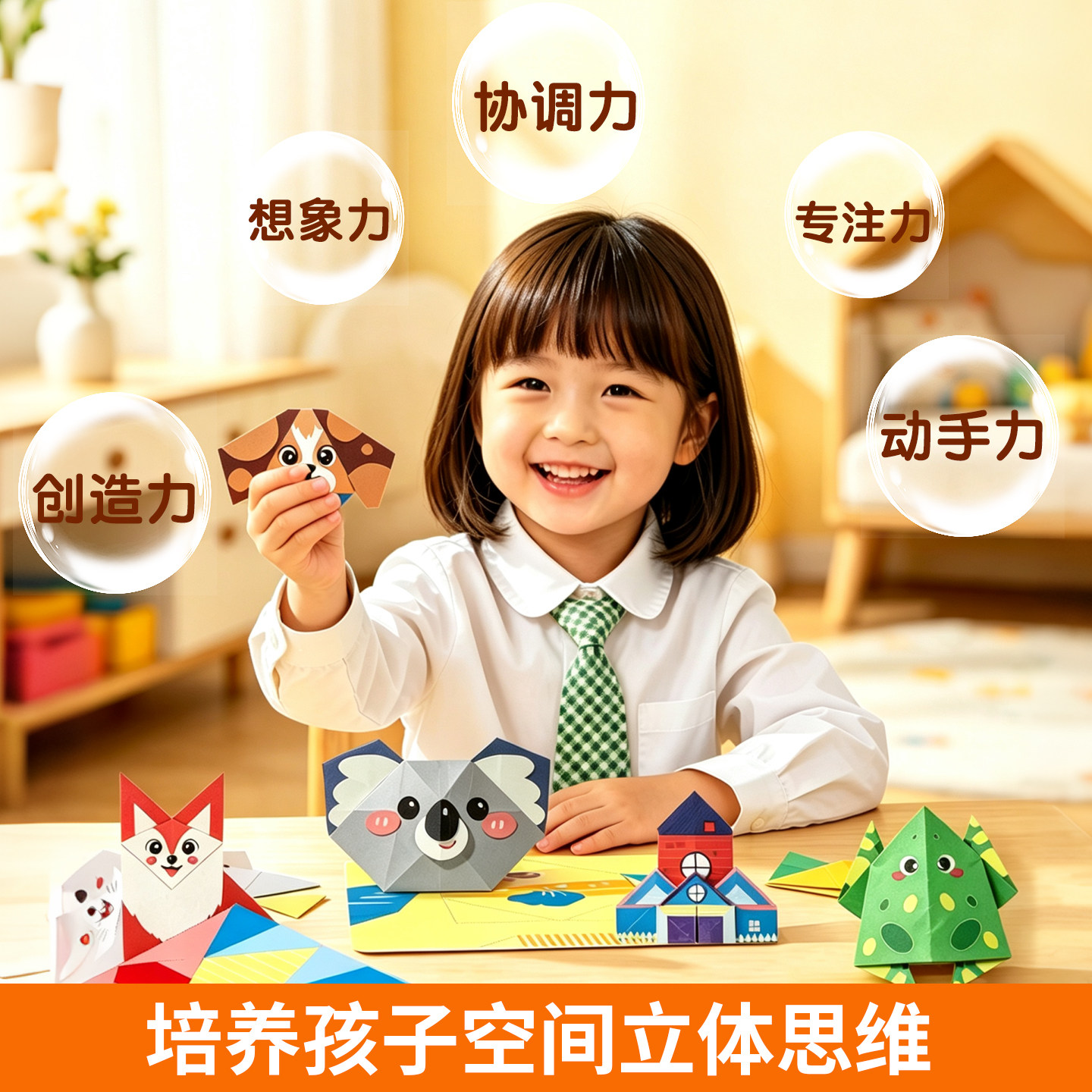 儿童益智3D立体折纸幼儿园早教