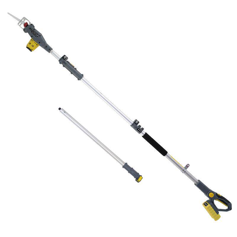 20V高枝锯充电式修枝剪果园伸缩电动剪刀园林高空修剪树枝锯