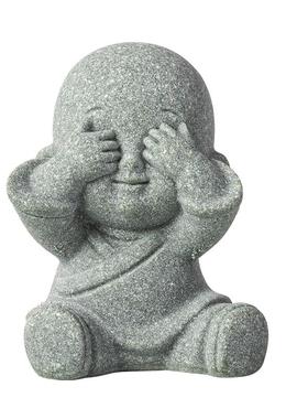 可爱四不小和尚景茶宠小jz202410摆中式小沙弥鱼缸造景盆件观栽微