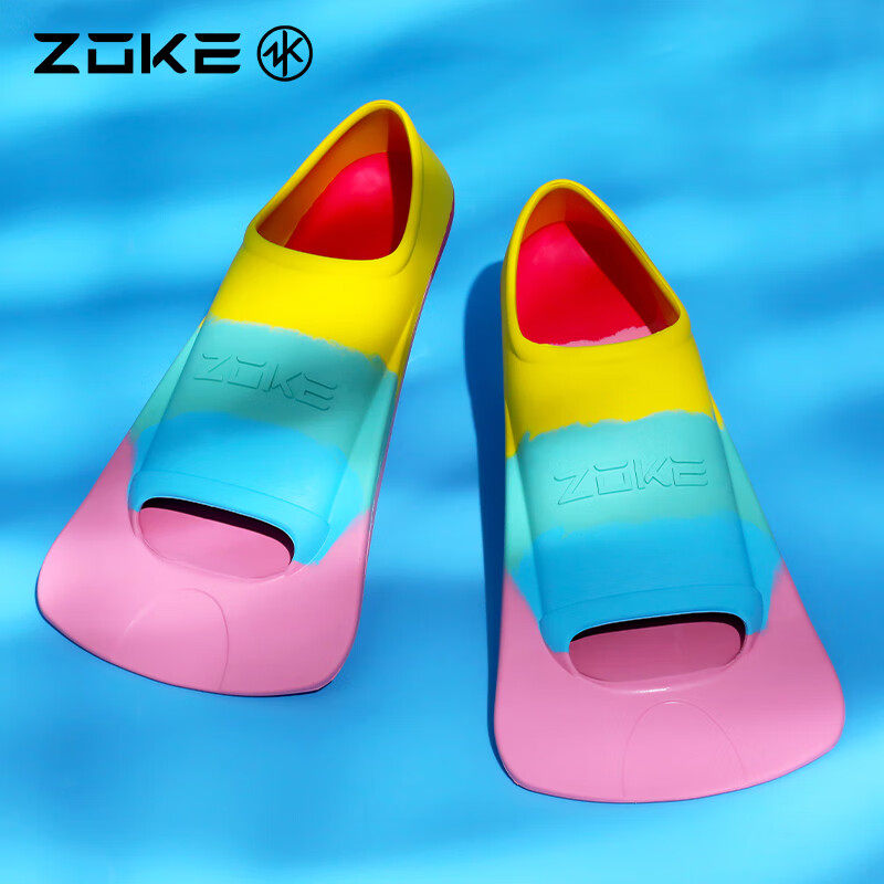zoke洲克成人自由潜泳专业游泳训练儿童专用蛙鞋蝶泳装备橡胶脚蹼,运动/瑜伽/健身/球迷用品,脚蹼,淘宝优惠券,粉丝福利购,淘宝优惠卷