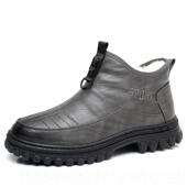 羊毛男鞋 老北京鞋 棉鞋 高档冬季 中老年布厚保暖爸爸鞋 防滑老男人加