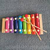 高档奥尔夫彩色8琴音打击乐器手提板幼儿15音板敲琴琴宝铝宝益智