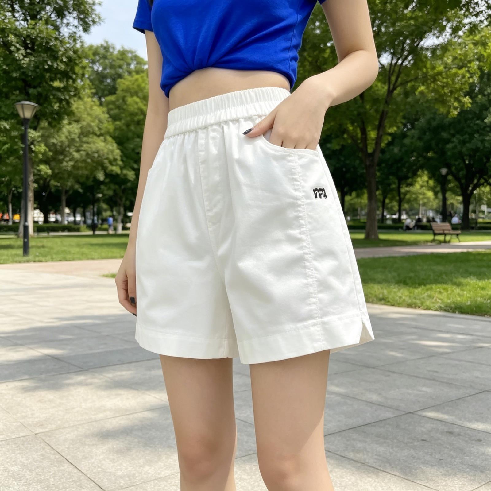 高品质水洗棉短裤女2026