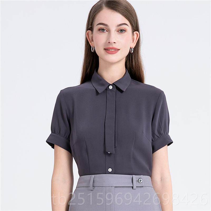 高档新款行衬招衫女西作服制服招商银行行服工装长工短袖衬衣工服