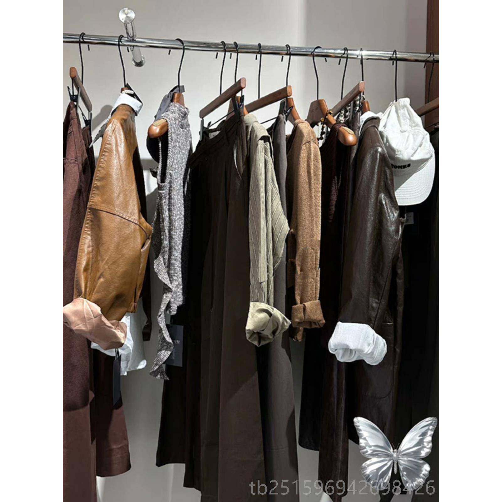 高档衣架服店专用仿滑古复古桃色衣撑男女装实木新中装式橡木防胡,收纳整理,木质衣架,淘宝优惠券,粉丝福利购,淘宝优惠卷