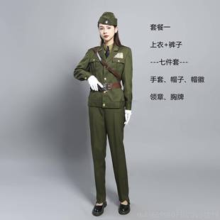 高档美式新款女装民国家军官服特务胡司令主楼题沙浜演出影81-25