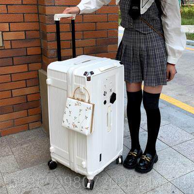 正品出口日本限量拉杆箱女超静版音万向轮旅行箱厚30寸大加运容量