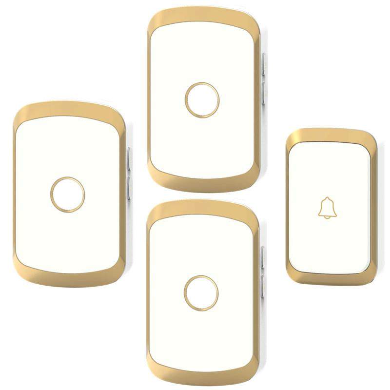 远距离无线门铃摇控电子防水门铃无线家用一拖三穿墙 老人呼叫器