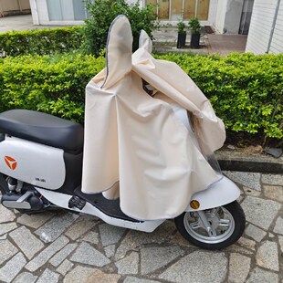 电动车雨衣防暴雨加厚加大摩托车雨衣单人长款 全身可盖车两用