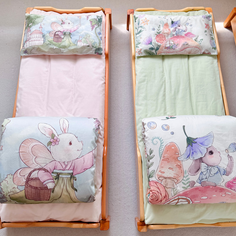 100支轻羽棉幼儿园被子三件套午托被褥六件套宝宝入园午睡七件套,婴童用品,婴童床品套件,淘宝优惠券,粉丝福利购,淘宝优惠卷