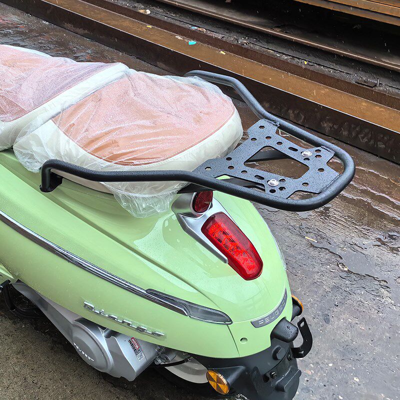 姜戈150踏板摩托车改装加强后货架尾箱后备箱架靠背无损安装