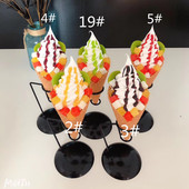 巨无霸冰淇淋模型水果圣代冰淇淋甜品模型慕斯杯冰淇淋模型订做款