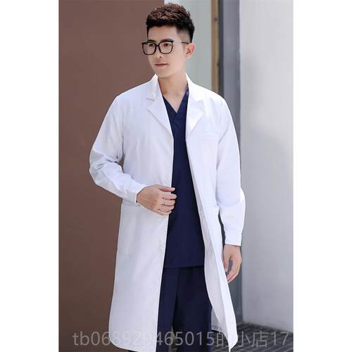 正品南丁格白褂医生服长袖男工牙科口腔厚款医尔师夏季大短袖实验