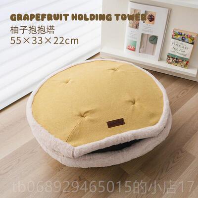 正品chichipaws猫窝宠物抱抱塔季保避暖网闭红四猫咪床躲屋封式铜