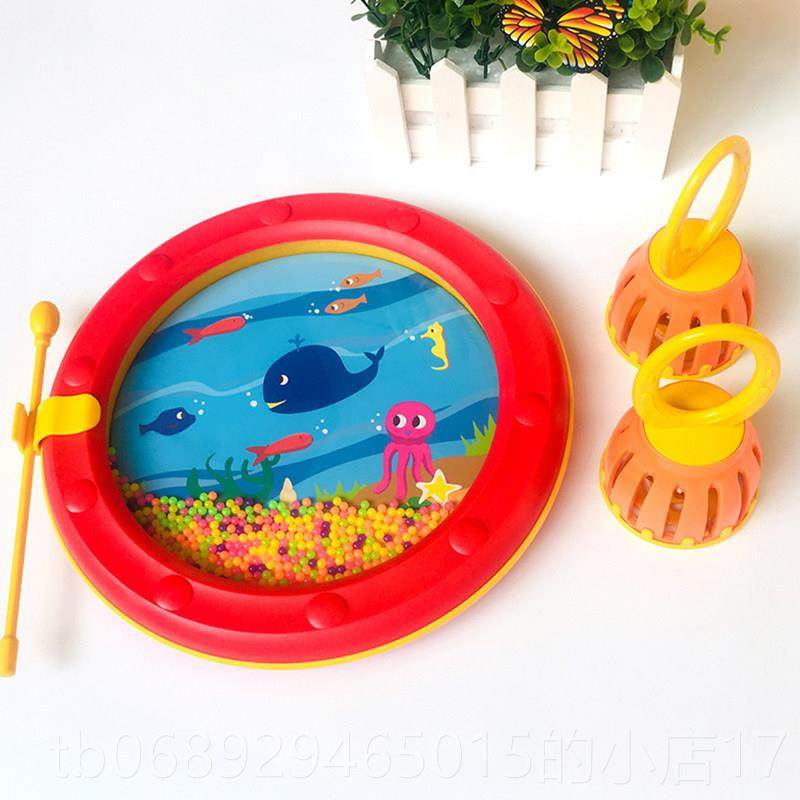 正品红色海浪鼓幼尔儿沙锤笼铃铛儿童金宝早婴教具音乐奥夫打击乐,玩具/童车/益智/积木/模型,打击乐器,淘宝优惠券,粉丝福利购,淘宝优惠卷