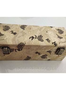 正品收S蓝色景银小龙10件玉镯盒黄金白银珠宝集便背携式箱包制和