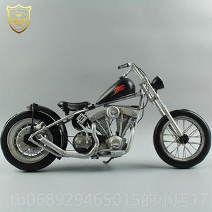 正品型obber风格哈雷彷金真机车模型模合金属1:b6 可配HT12寸兵人