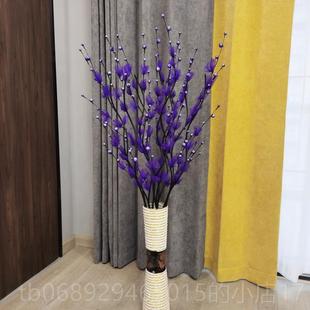 正品红浆果发财果假花真客厅落花地叶脉饰干花花束摆设仿新年婚庆