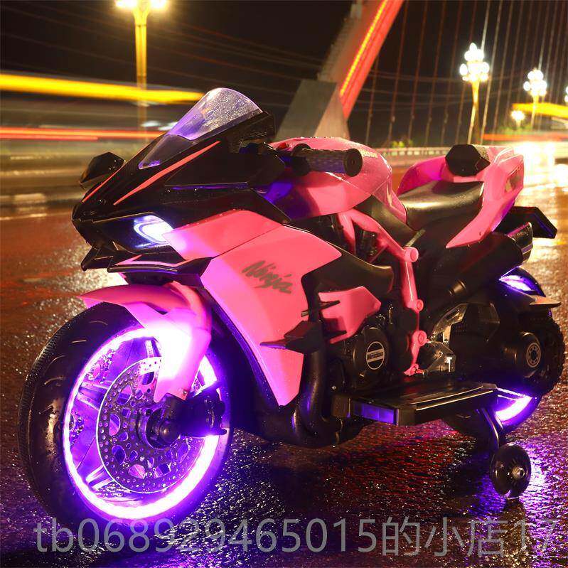 正品款儿童电动摩托车三轮车电双驱大号1充0岁大童可可坐小孩玩新