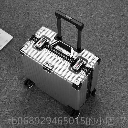 正品墨色18寸登机行李箱框铝小型轻便2托0免运绿横款正方形可带上