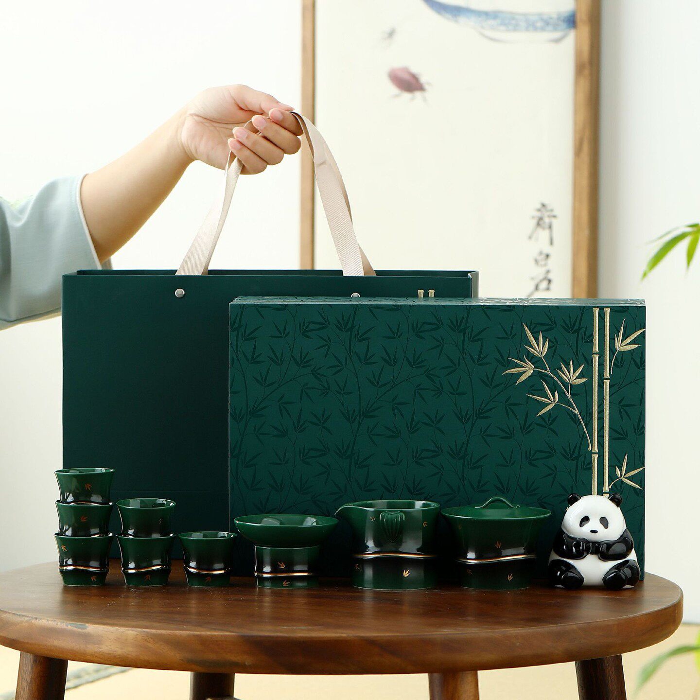 新款茶具杯子套装家用轻奢高档礼盒泡茶专用功夫茶壶喝茶杯盖碗