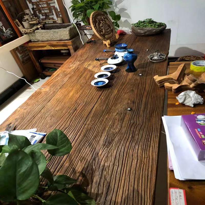 老榆木板材风化老门板老榆木茶台榆木家具楼梯踏步