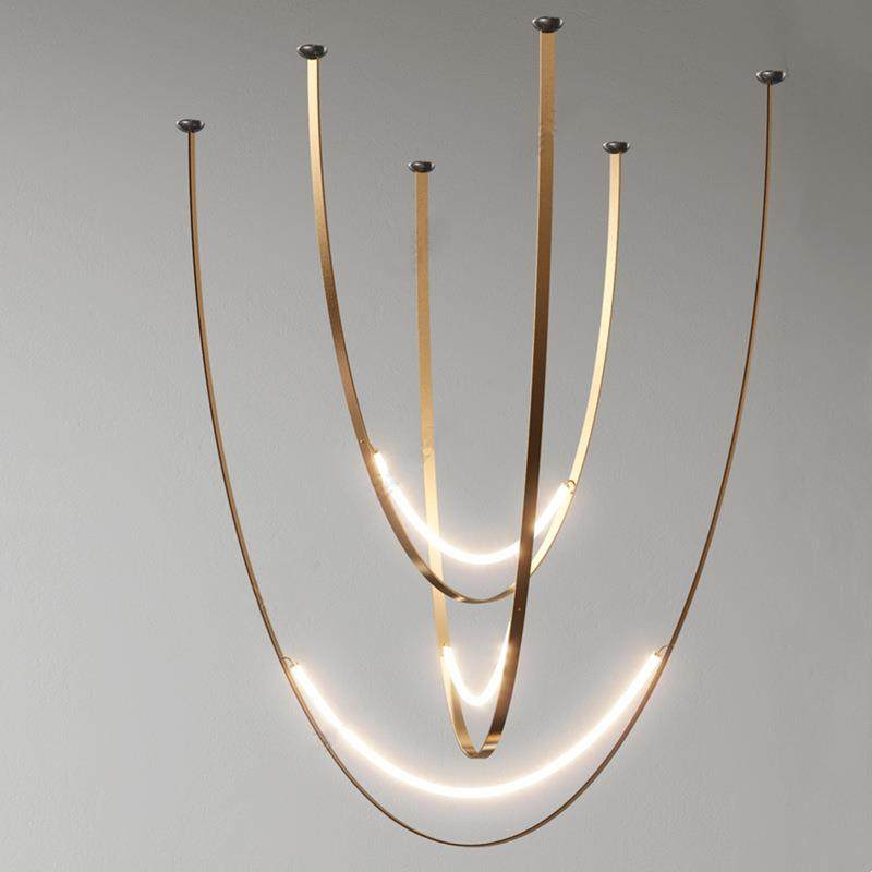 新款设计师led艺术吊灯客厅餐厅样板房前台吧台别墅复式楼梯灯具