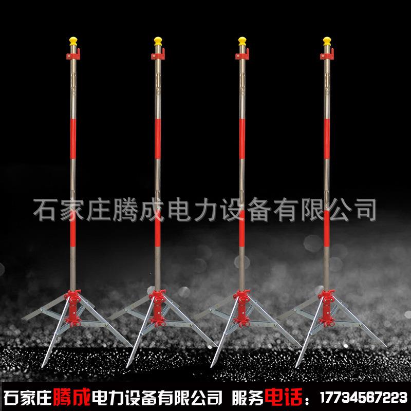 不锈钢四角可伸缩支架 电力施工安全围网围栏 安全网支架图片